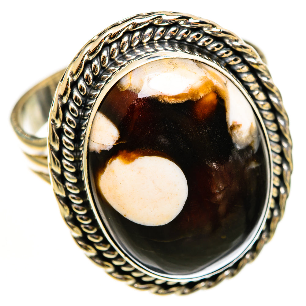 Peanut Wood Jasper Rings handcrafted by Ana Silver Co - RING112772 - Photo 2