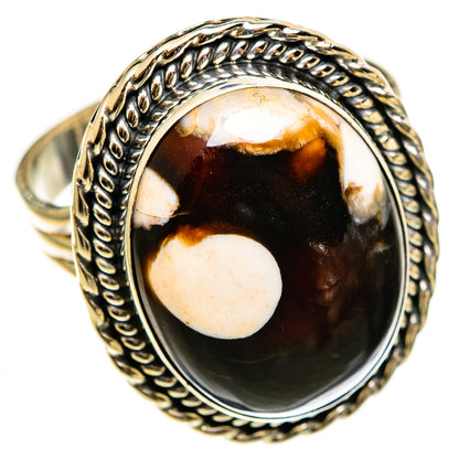 Peanut Wood Jasper Rings handcrafted by Ana Silver Co - RING112772 - Photo 2
