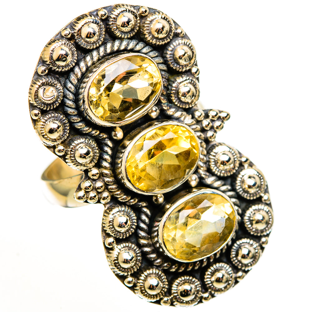 Citrine Rings handcrafted by Ana Silver Co - RING112777 - Photo 2