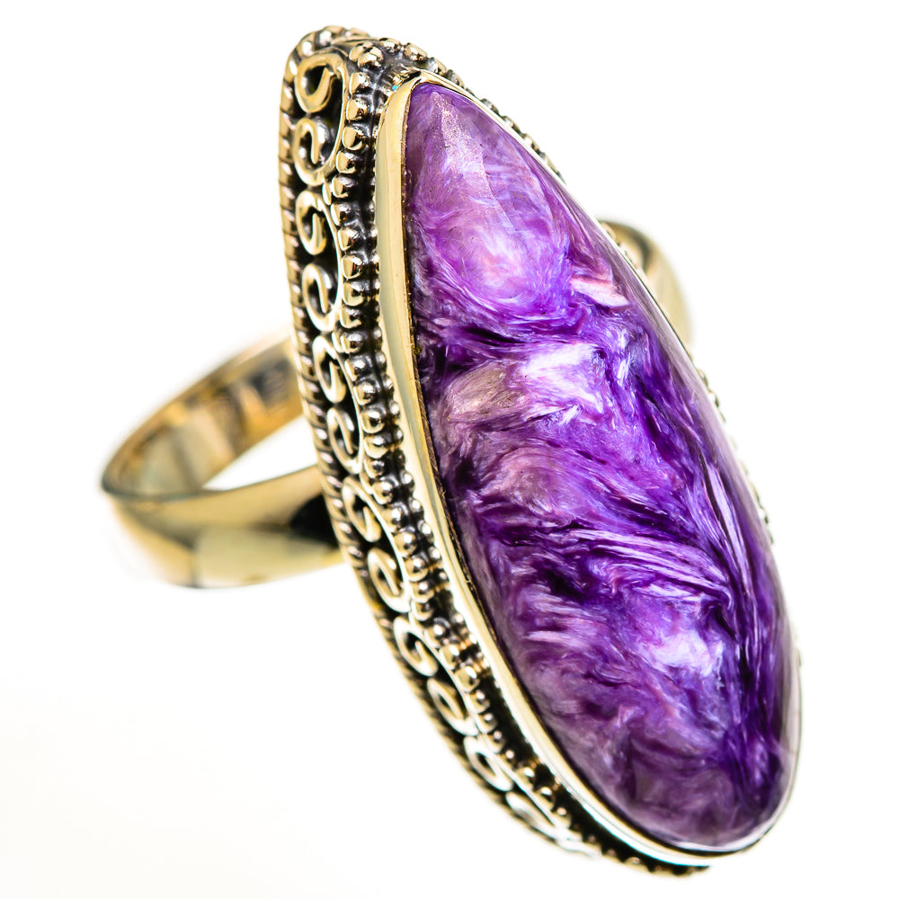 Charoite Rings handcrafted by Ana Silver Co - RING112788 - Photo 2