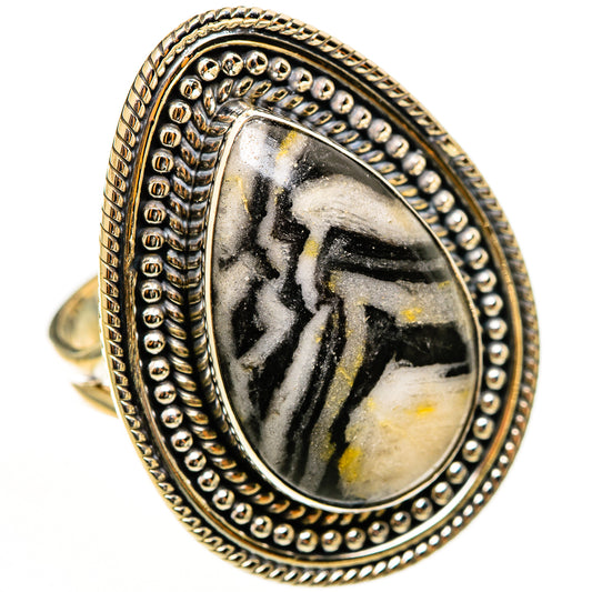 Pinolith Jasper Rings handcrafted by Ana Silver Co - RING112790 - Photo 2