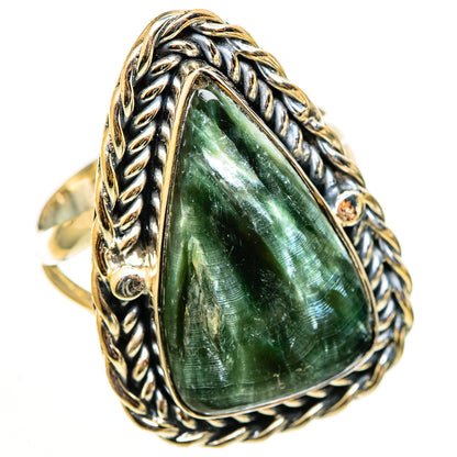 Seraphinite Rings handcrafted by Ana Silver Co - RING112811 - Photo 2