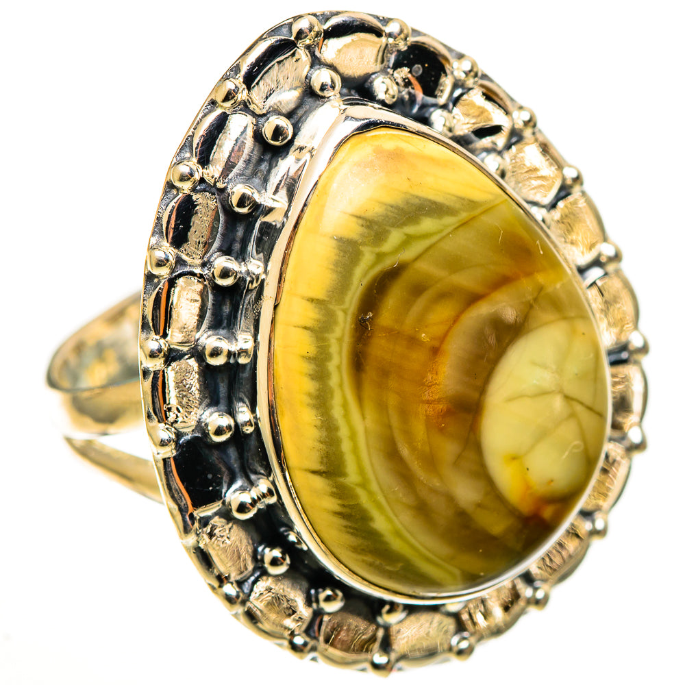 Polychrome Jasper Rings handcrafted by Ana Silver Co - RING112814 - Photo 2