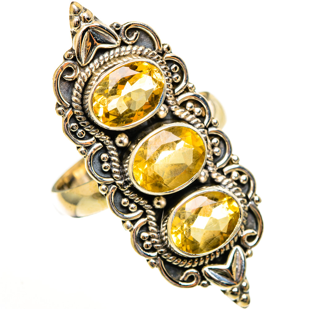 Citrine Rings handcrafted by Ana Silver Co - RING112819 - Photo 2