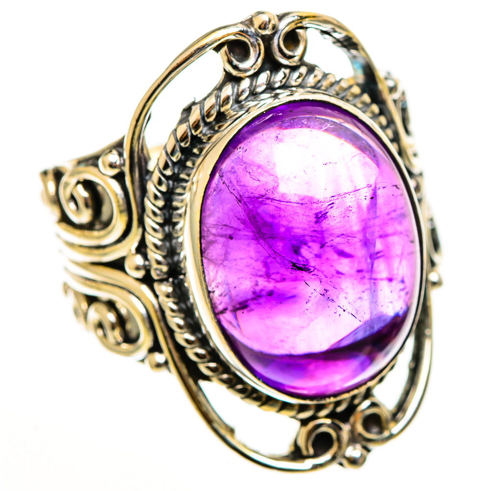 Amethyst Rings handcrafted by Ana Silver Co - RING112824 - Photo 2