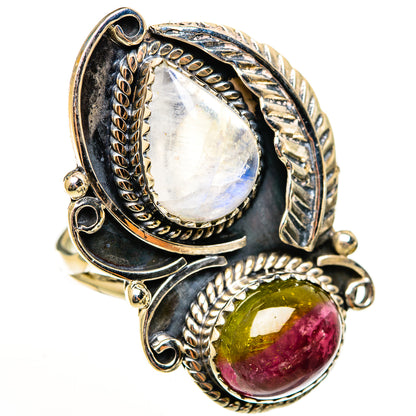 Rainbow Moonstone Rings handcrafted by Ana Silver Co - RING112831 - Photo 2