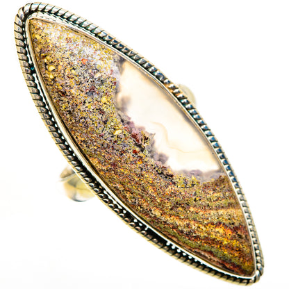 Indonesian Plume Agate Rings handcrafted by Ana Silver Co - RING112849 - Photo 2