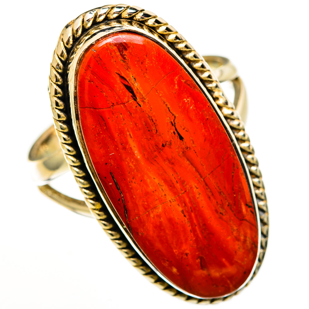 Red Jasper Rings handcrafted by Ana Silver Co - RING112852 - Photo 2