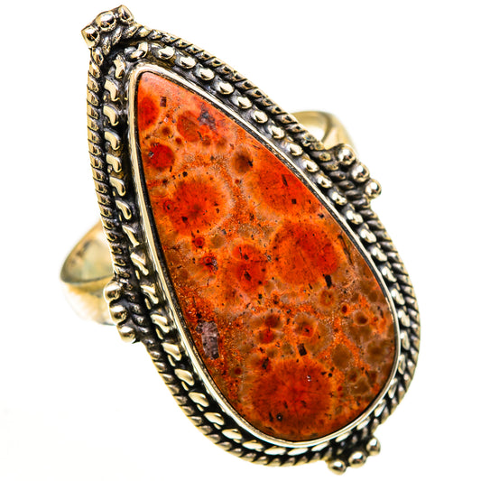 Poppy Jasper Rings handcrafted by Ana Silver Co - RING112853 - Photo 2