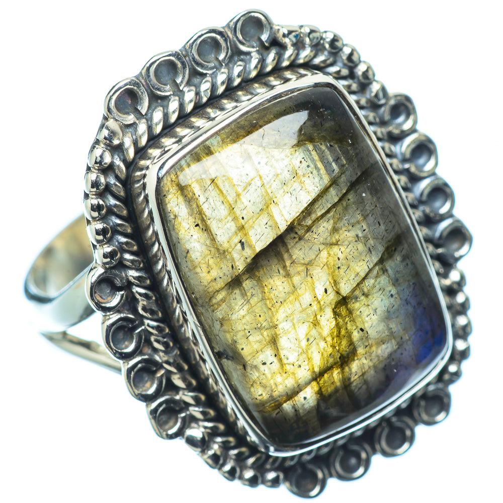 Labradorite Rings handcrafted by Ana Silver Co - RING11285