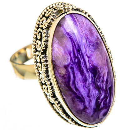Charoite Rings handcrafted by Ana Silver Co - RING112862 - Photo 2