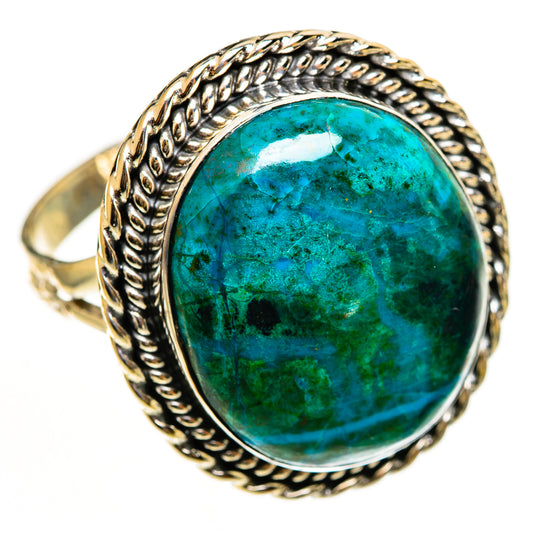 Chrysocolla Rings handcrafted by Ana Silver Co - RING112872 - Photo 2