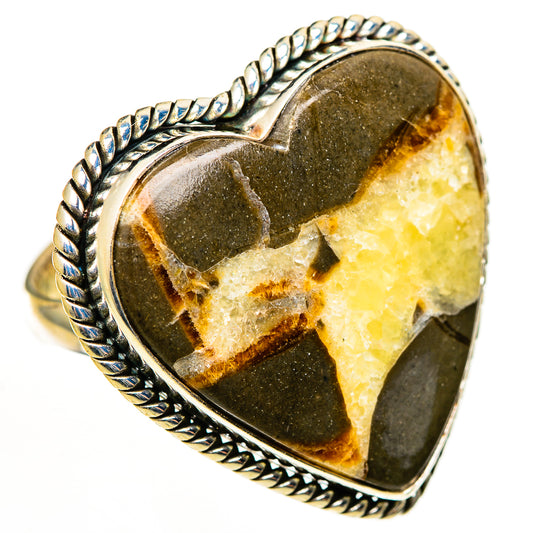 Septarian Nodule Rings handcrafted by Ana Silver Co - RING112883 - Photo 2