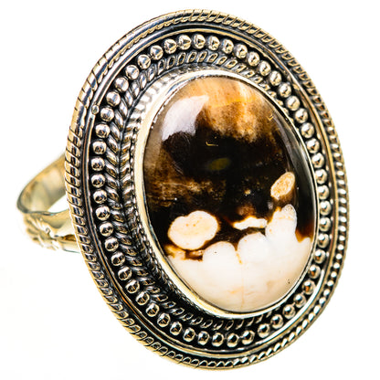 Peanut Wood Jasper Rings handcrafted by Ana Silver Co - RING112884 - Photo 2