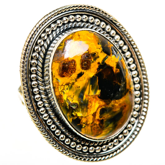 Golden Pietersite Rings handcrafted by Ana Silver Co - RING112885 - Photo 2