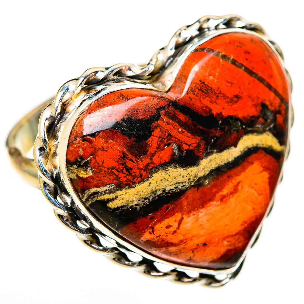 Red Jasper Rings handcrafted by Ana Silver Co - RING112890 - Photo 2