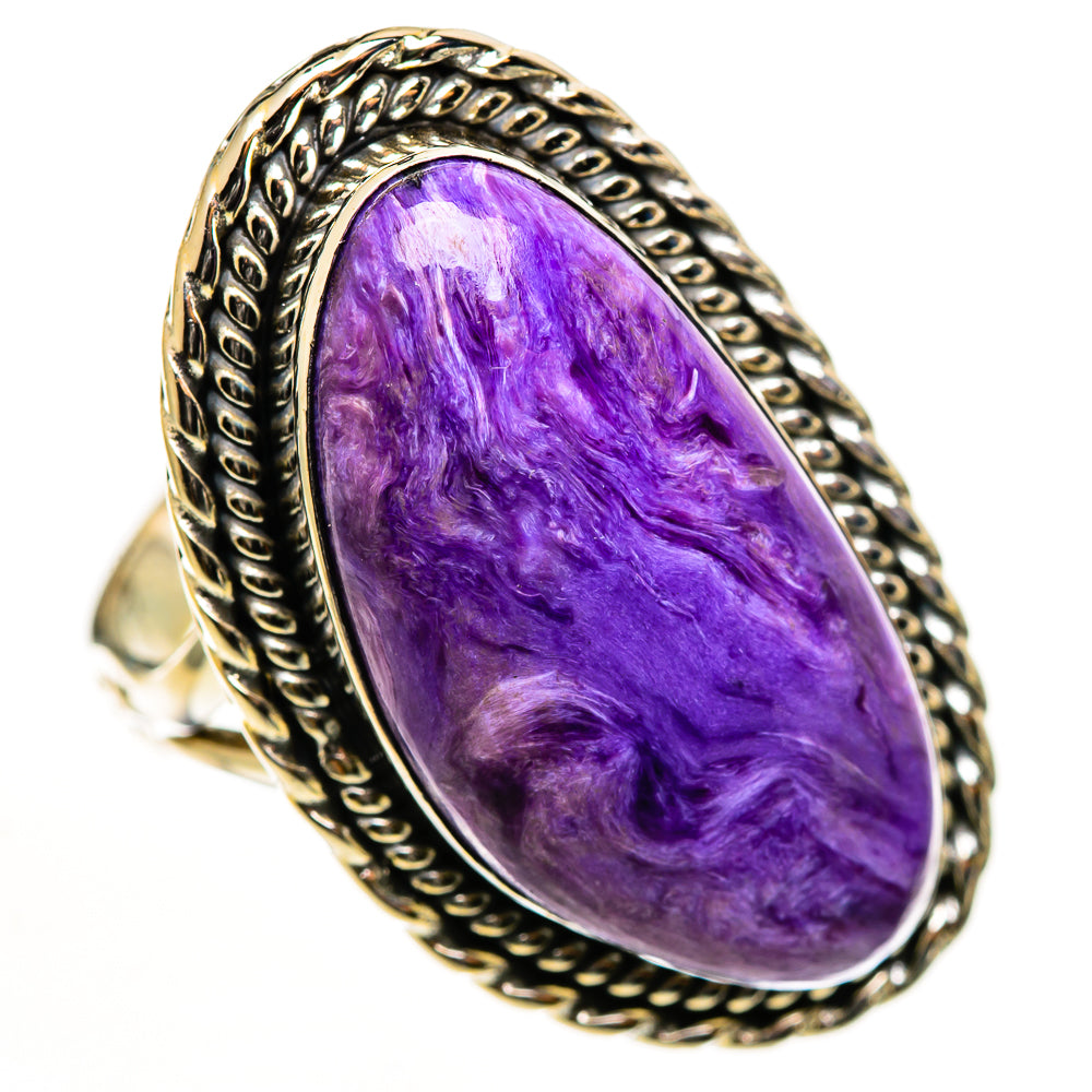 Charoite Rings handcrafted by Ana Silver Co - RING112896 - Photo 2