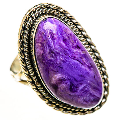 Charoite Rings handcrafted by Ana Silver Co - RING112896 - Photo 2