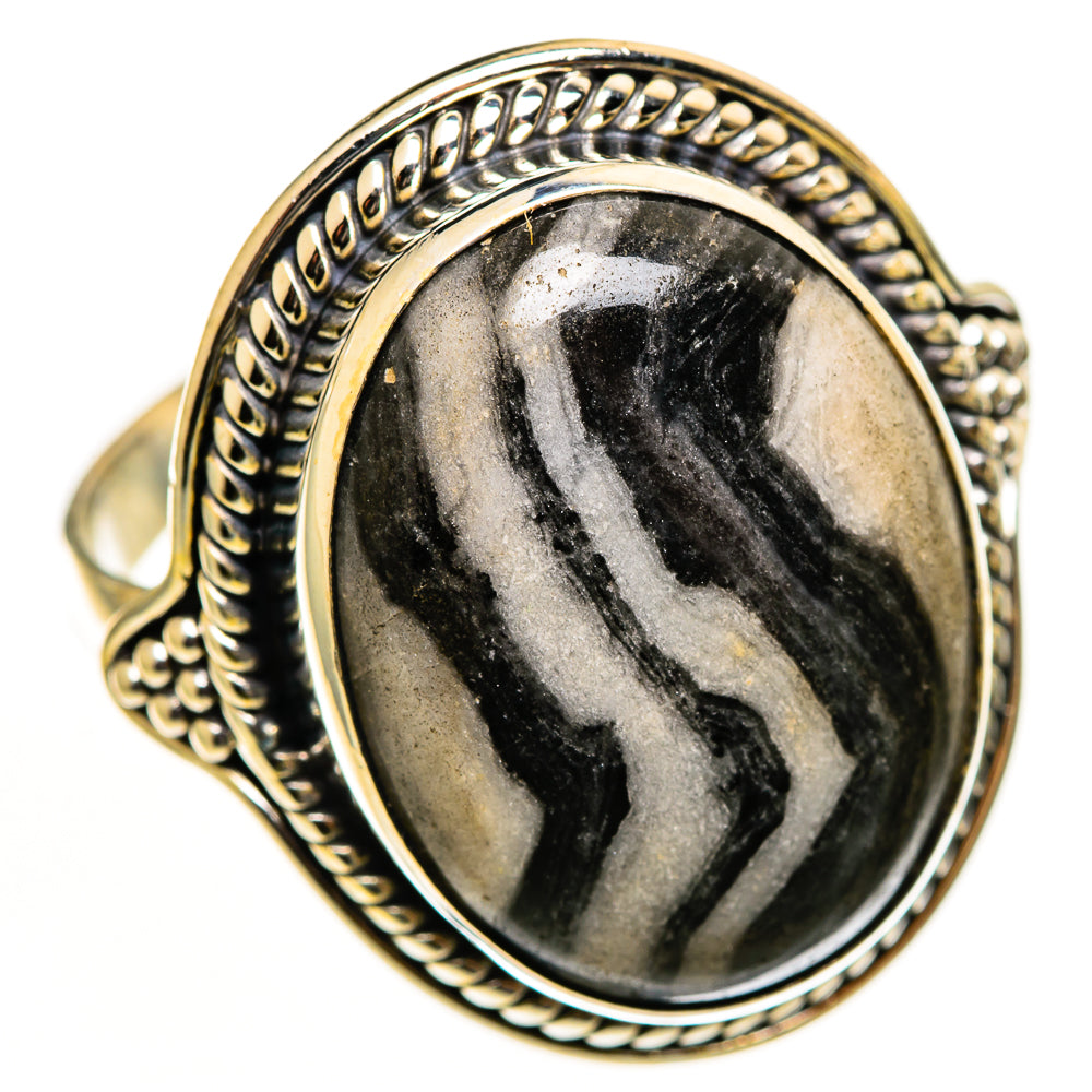 Pinolith Jasper Rings handcrafted by Ana Silver Co - RING112898 - Photo 2
