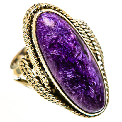 Charoite Rings handcrafted by Ana Silver Co - RING112920 - Photo 2