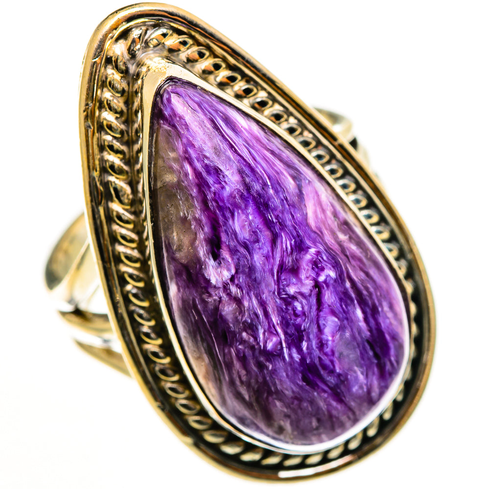 Charoite Rings handcrafted by Ana Silver Co - RING112922 - Photo 2