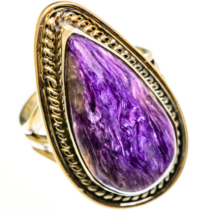 Charoite Rings handcrafted by Ana Silver Co - RING112922 - Photo 2
