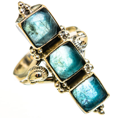 Blue Fluorite Rings handcrafted by Ana Silver Co - RING112928 - Photo 2