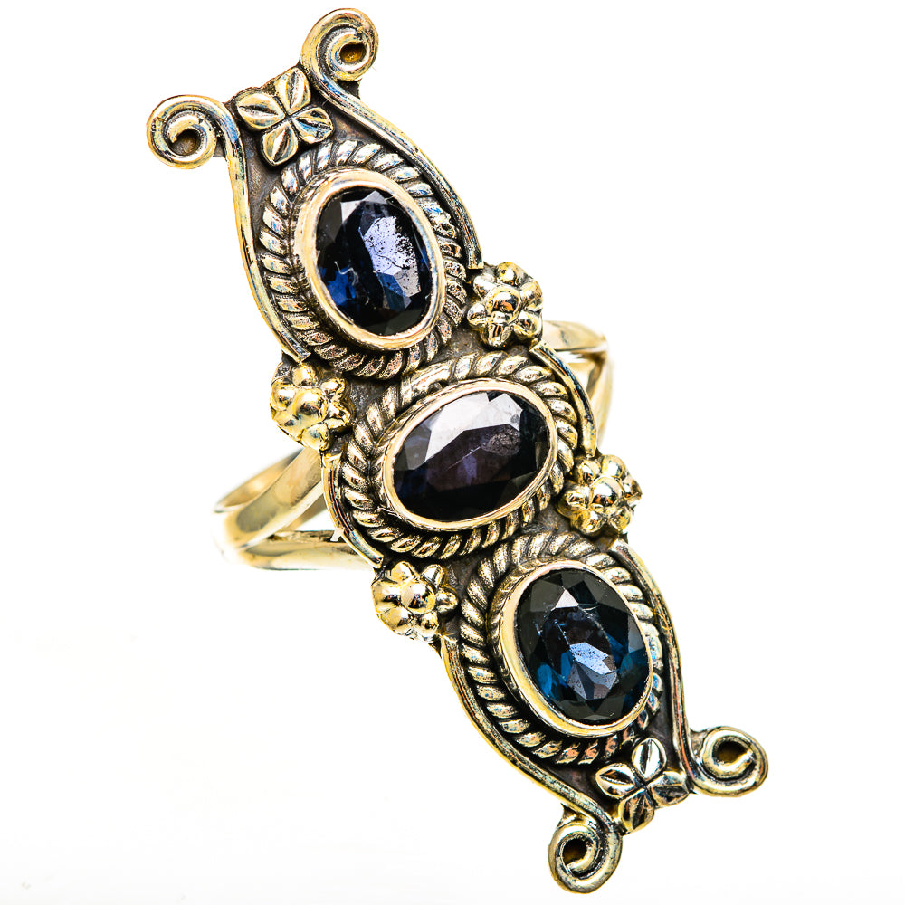 Blue Spinel Rings handcrafted by Ana Silver Co - RING112929 - Photo 2