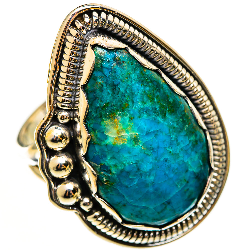 Chrysocolla Rings handcrafted by Ana Silver Co - RING112931 - Photo 2