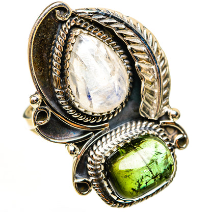 Rainbow Moonstone Rings handcrafted by Ana Silver Co - RING112934 - Photo 2
