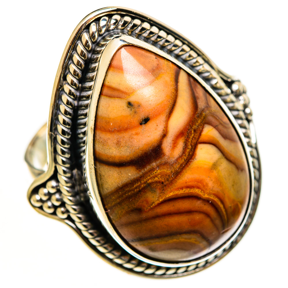 Imperial Jasper Rings handcrafted by Ana Silver Co - RING112935 - Photo 2