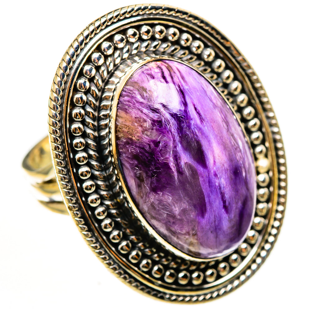 Charoite Rings handcrafted by Ana Silver Co - RING112944 - Photo 2