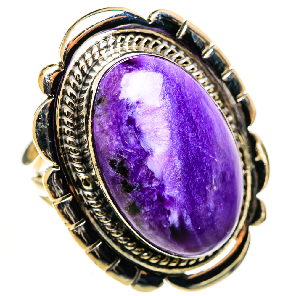 Charoite Rings handcrafted by Ana Silver Co - RING112945 - Photo 2