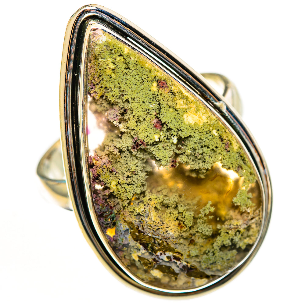 Indonesian Plume Agate Rings handcrafted by Ana Silver Co - RING112950 - Photo 2