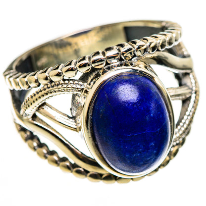 Lapis Lazuli Rings handcrafted by Ana Silver Co - RING112955 - Photo 2