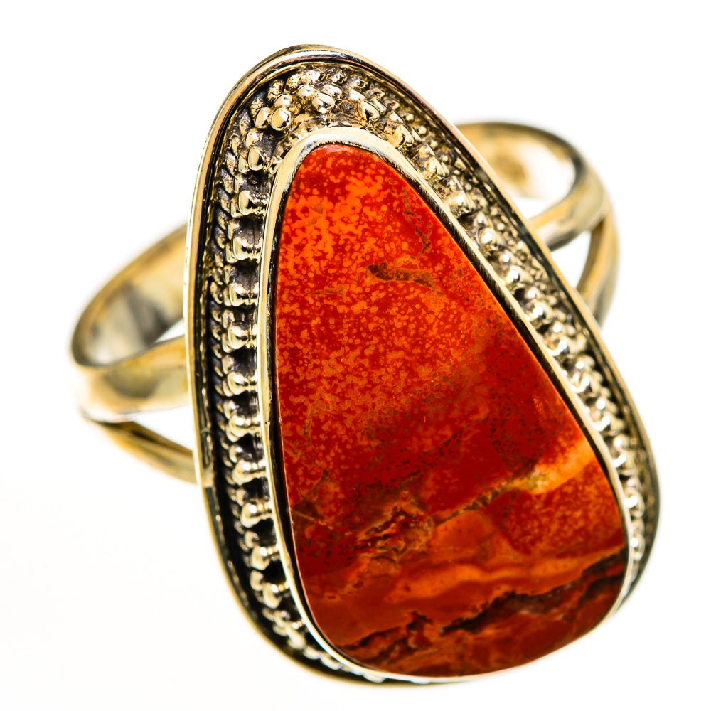 Red Jasper Rings handcrafted by Ana Silver Co - RING112959 - Photo 2