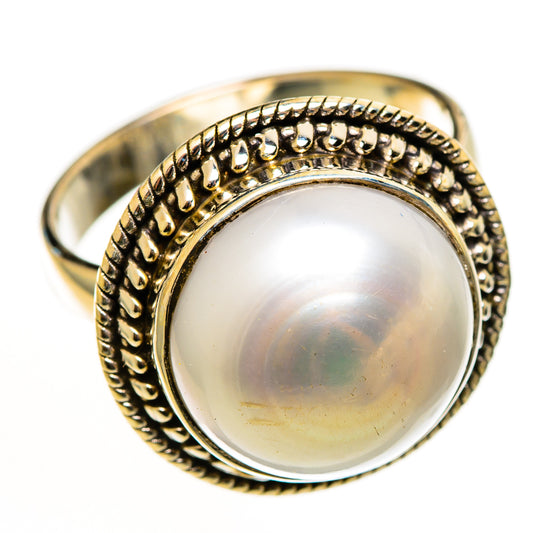 Cultured Pearl Rings handcrafted by Ana Silver Co - RING112973 - Photo 2