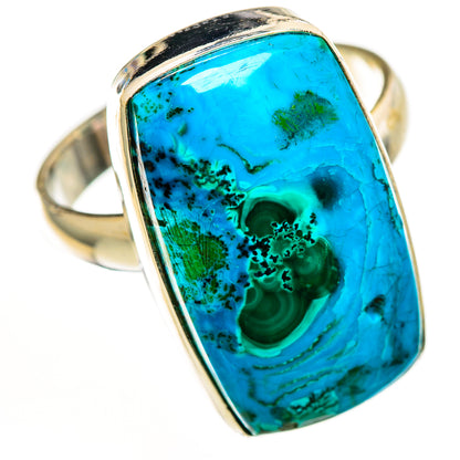 Malachite In Chrysocolla Rings handcrafted by Ana Silver Co - RING112985 - Photo 2