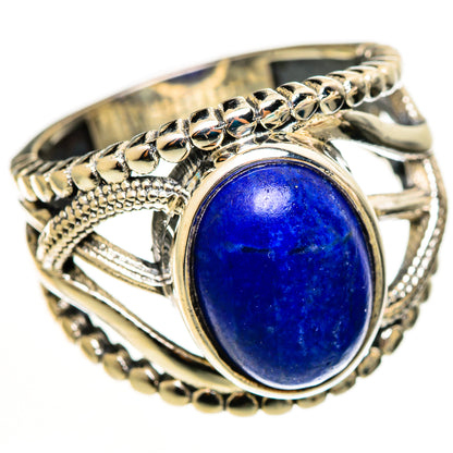 Lapis Lazuli Rings handcrafted by Ana Silver Co - RING112987 - Photo 2