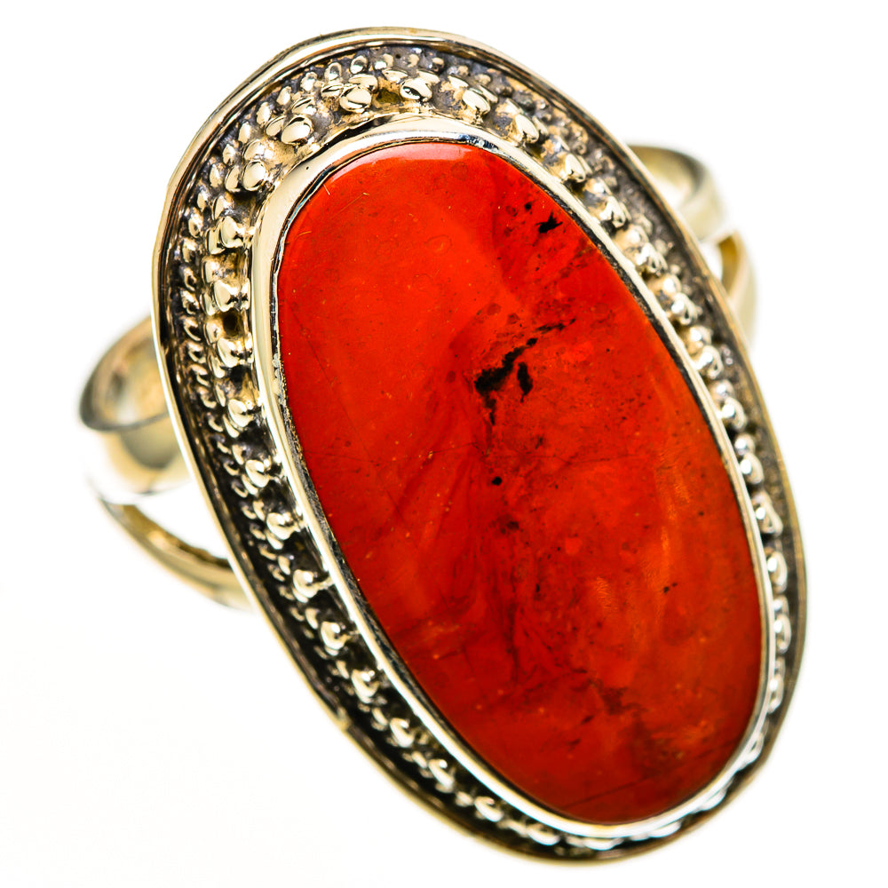 Red Jasper Rings handcrafted by Ana Silver Co - RING112992 - Photo 2