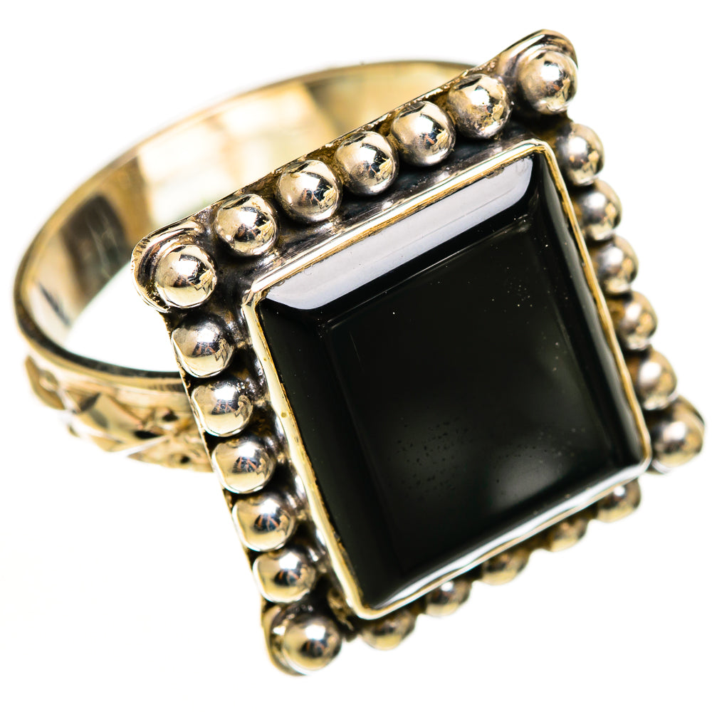 Black Onyx Rings handcrafted by Ana Silver Co - RING113005 - Photo 2