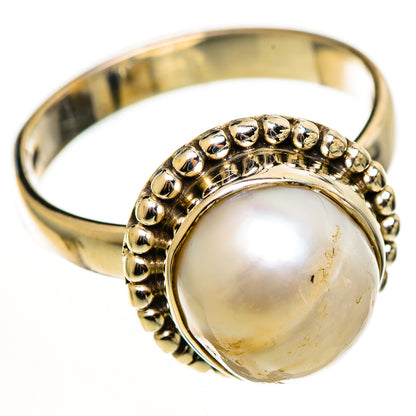 Cultured Pearl Rings handcrafted by Ana Silver Co - RING113006 - Photo 2