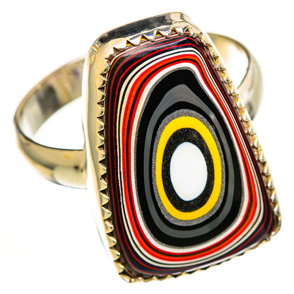 Fordite Rings handcrafted by Ana Silver Co - RING113012 - Photo 2