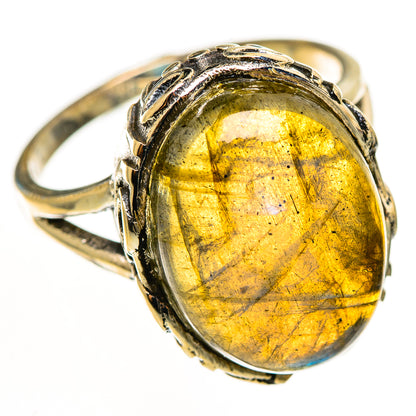 Labradorite Rings handcrafted by Ana Silver Co - RING113018 - Photo 2