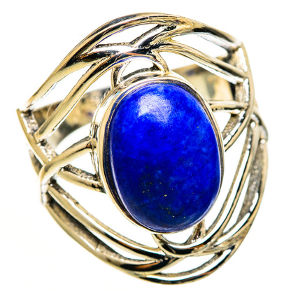 Lapis Lazuli Rings handcrafted by Ana Silver Co - RING113019 - Photo 2