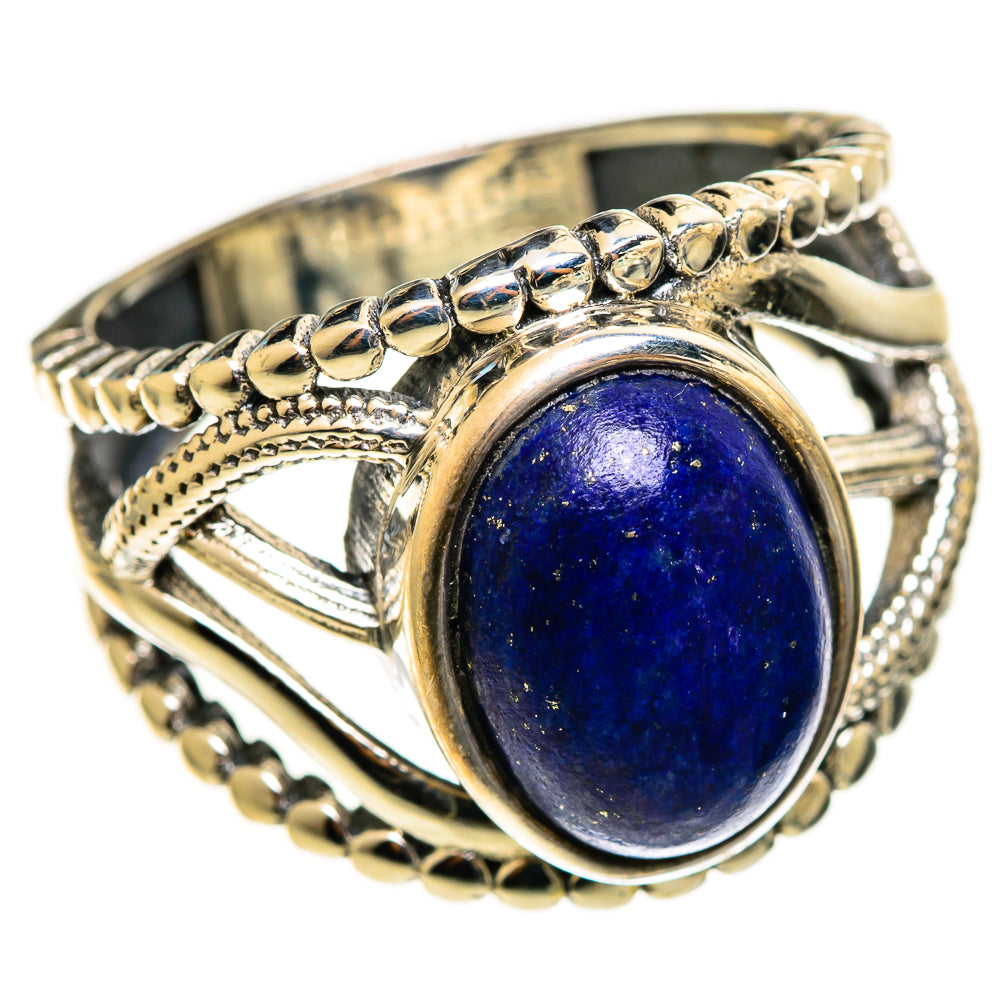 Lapis Lazuli Rings handcrafted by Ana Silver Co - RING113021 - Photo 2