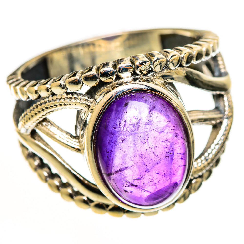 Amethyst Rings handcrafted by Ana Silver Co - RING113036 - Photo 2