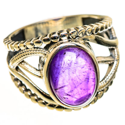 Amethyst Rings handcrafted by Ana Silver Co - RING113036 - Photo 2