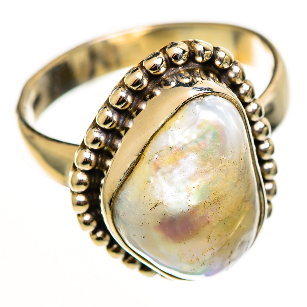 Mother Of Pearl Rings handcrafted by Ana Silver Co - RING113039 - Photo 2