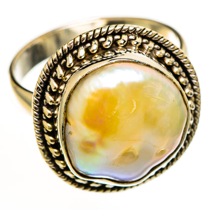 Mother Of Pearl Rings handcrafted by Ana Silver Co - RING113040 - Photo 2